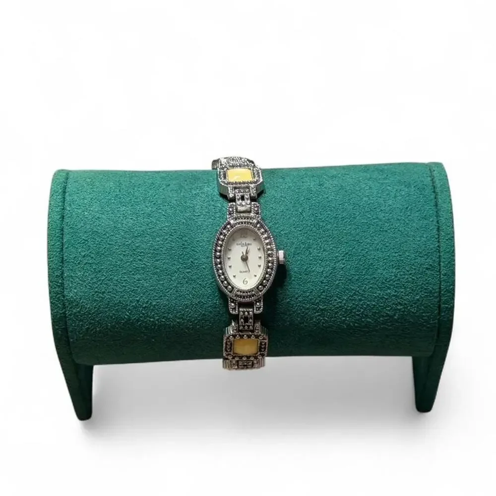 Beautiful silver watch with gold